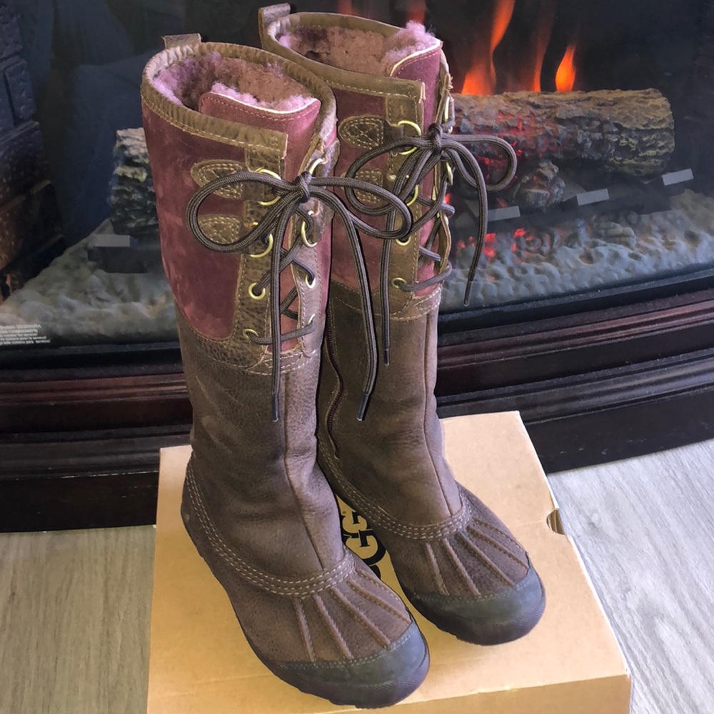 Becloud Brown Leather UGGS